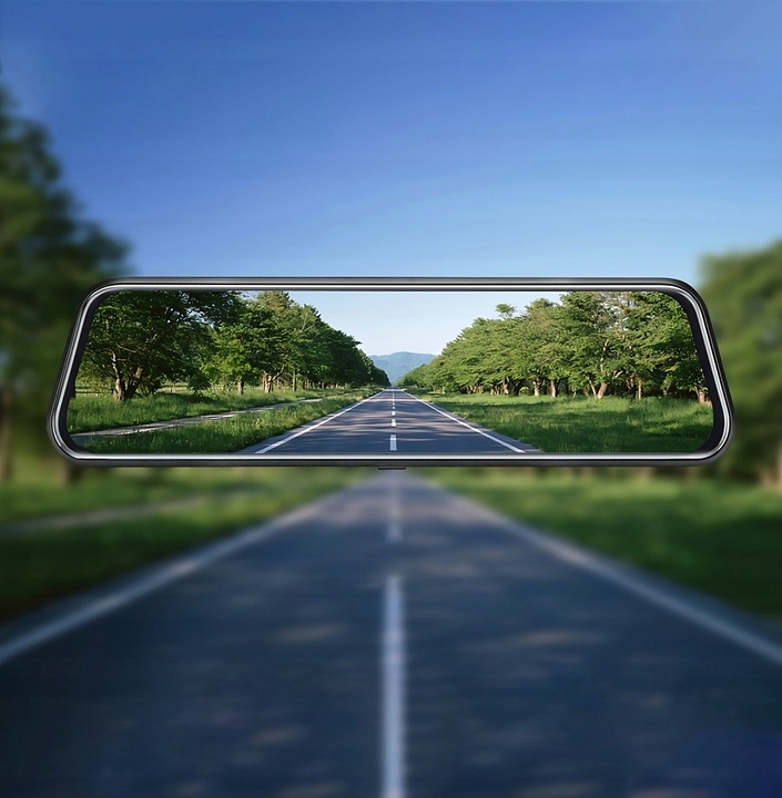 WIDEOREJESTRATOR JAZDY DOTYKOWY KAMERA COFANIA REJESTRATOR PRZÓD TYŁ MenuPL