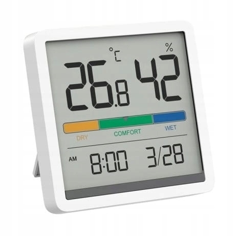 Stacja Pogodowa Pogody Higrometr Bezprzewodowa Termometr Czujnik Zegar Data