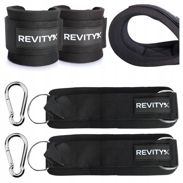 UCHWYTY OPASKI NA KOSTKI DO WYCIĄGU DO TRENINGU NÓG I POŚLADKÓW 2 SZT.