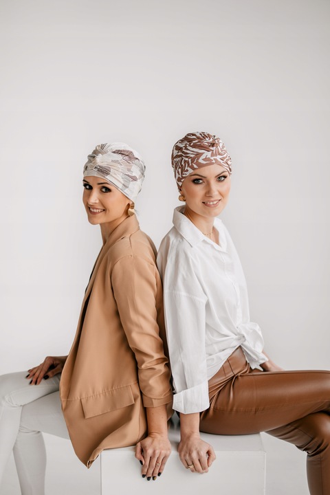 Turban HALIMA B21 + CH42 Turbany Chusta Czapka