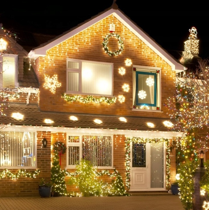 SOPLE FLASH 300 LED ZEWNĘTRZNE BIAŁE CIEPŁE lampki z zimnym Flashem