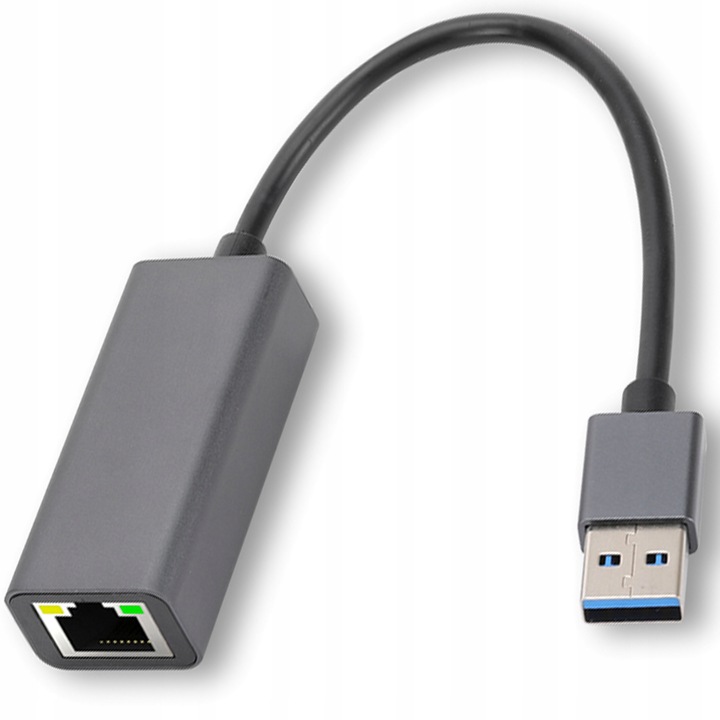 PRZEJŚCIÓWKA USB ETHERNET ADAPTER KARTA SIECIOWA LAN GIGABIT RJ45 1000MB