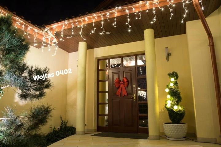 SOPLE 300 LED 11M ZEWNĘTRZNE LAMPKI KURTYNA +FLASH