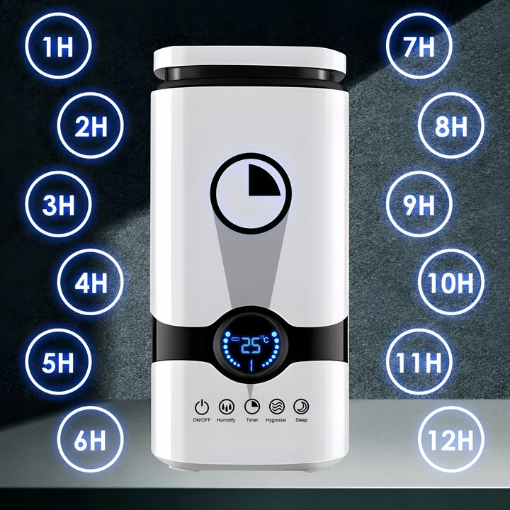 NAWILŻACZ POWIETRZA JONIZATOR AROMATERAPIA 3w1 DOTYKOWY WYŚWIETLACZ + PILOT