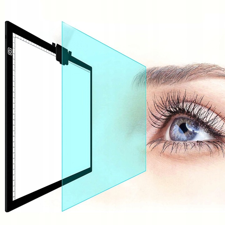 Podświetlana Deska Tablica Kreślarska Tablet Graficzny do Rysowania LED A3