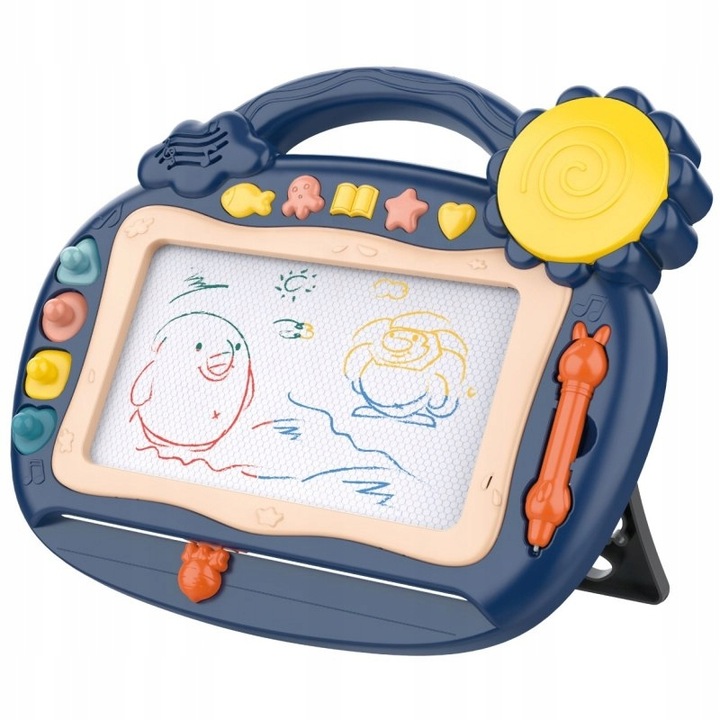 ZNIKOPIS TABLICA MAGNETYCZNA RYSOWANIA PISANIA STEMPELKI DLA DZIECI WOOPIE