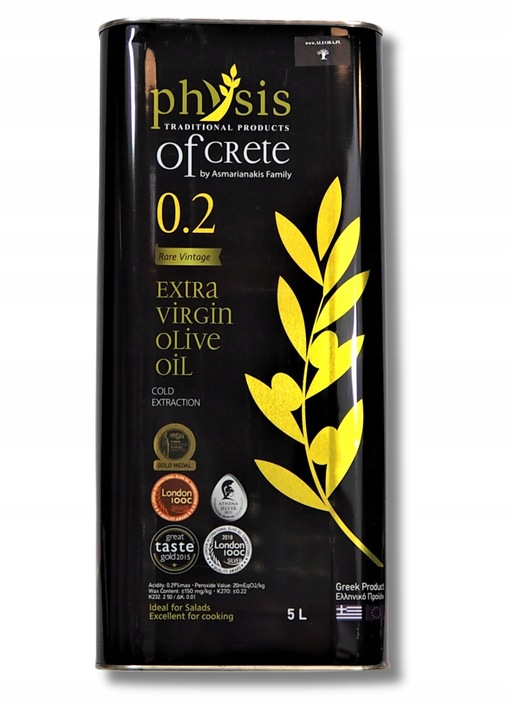 Physis of Crete super Grecka oliwa z oliwek 0,2% - 5 L data aż do 03/27