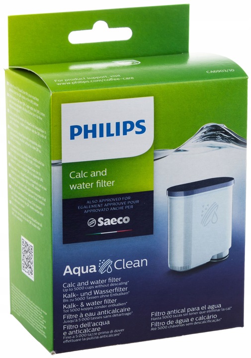 Filtr wody do ekspresu Philips Saeco AquaClean Latte Go Oryginał Oryginalny