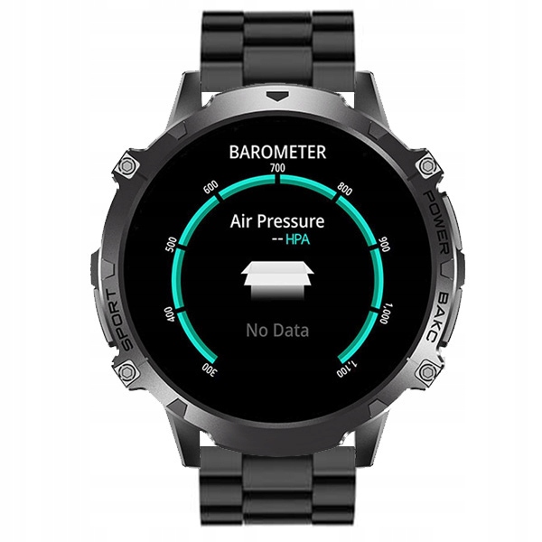 SMARTWATCH męski Rubicon ALWAYS DISPLAY KOMPAS BAROMETR AI