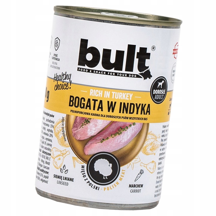 DOLINA NOTECI RAFI + BULT PREMIUM mokra karma PUSZKI DLA PSA MIX 8x400G