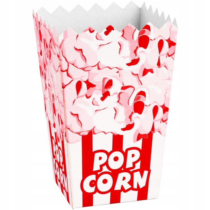 Pudełko kartonik na PopCorn 7x14,5x9 0.75L 100sztuk