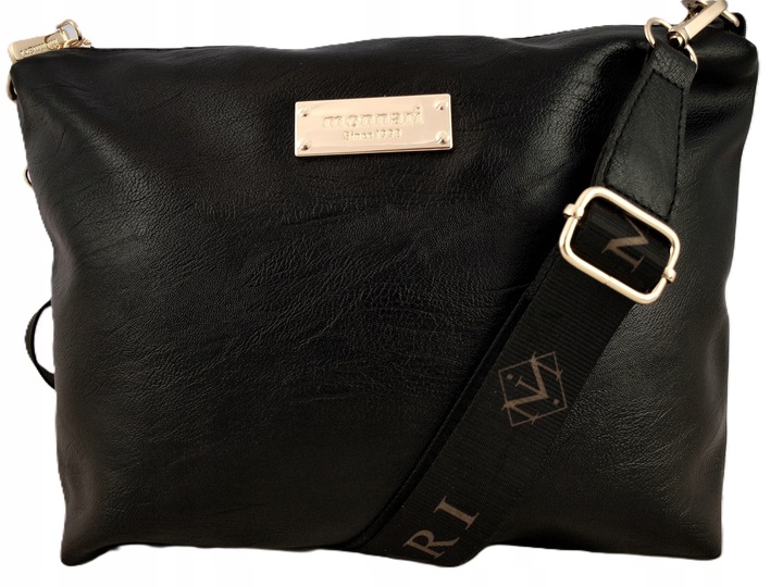 Monnari Torebka Shopper Model 2w1 Listonoszka Kolekcja Premium Czarna