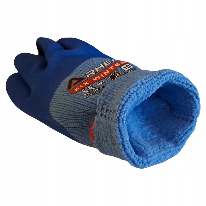 12 PAR Rękawice Robocze Ochronne BHP Ocieplane Zimowe Grube Arhem Winter 10