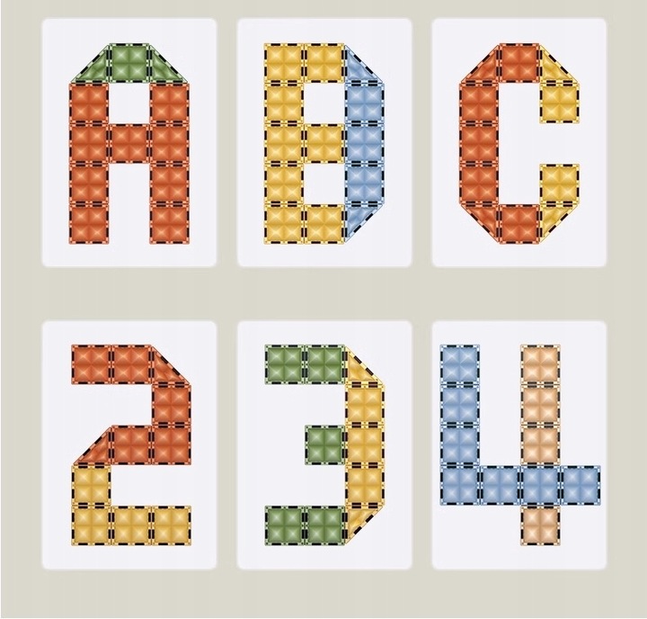 Klocki magnetyczne konstrukcyjne MEGA ZESTAW 100 el. DUŻE Magnetic Blocks