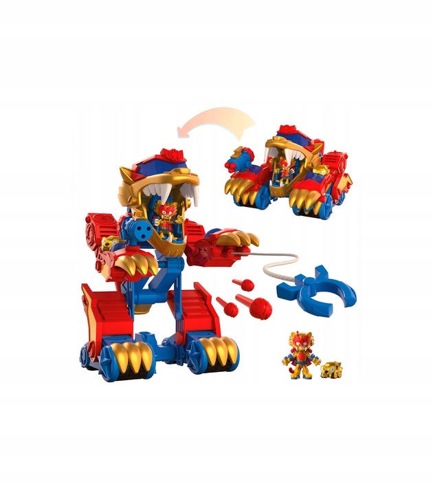 Zestaw Magicbox SuperThings Wild Tigerbot transformer zmienia się w pojazd