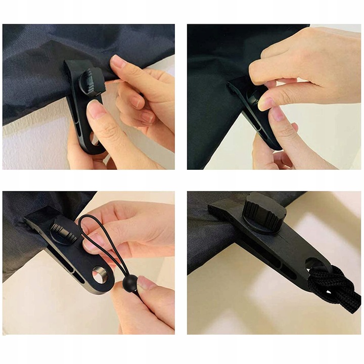 10X KLIPS DO PLANDEKI, ZACISK MARKIZY DO NAMIOTÓW, KLIPSÓW DO PLANDEKI