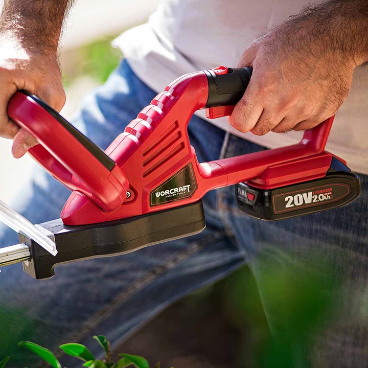 NOŻYCE DO ŻYWOPŁOTU AKUMULATOROWE DO KRZEWÓW GAŁĘZI SEKATOR 510MM WORCRAFT