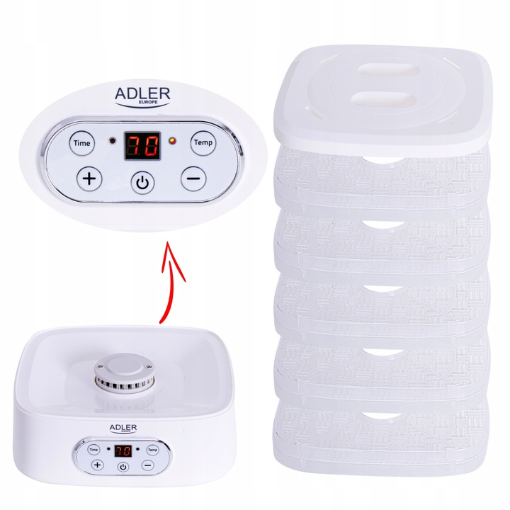 Suszarka do grzybów ziół i żywności dehydrator Adler AD 6658