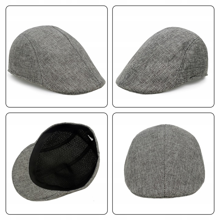 2 PAK Męski Kaszkiet Casual Oddychająca czapka gazeciarza Beret one size