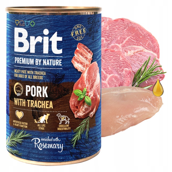 BRIT BY NATURE Karma mokra dla psa mix smaków 12 x 400g