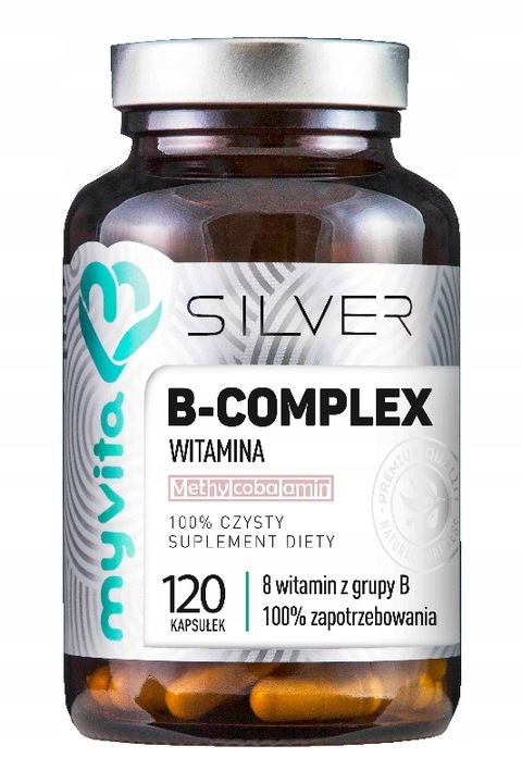 MYVITA SILVER WITAMINA B-COMPLEX VEGE 120 KAPSUŁEK