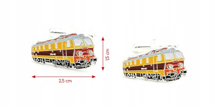 Lokomotywa EP09 spinki do mankietów z etui