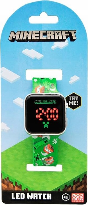 Cyfrowy Zegarek LED na Rękę Dziecięcy dla Dziecka Dzieci / Minecraft