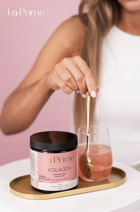 KOLAGEN COLLAGEN LA PRIME W PROSZKU Wołowy Do Picia Skóra Włosy Paznokcie