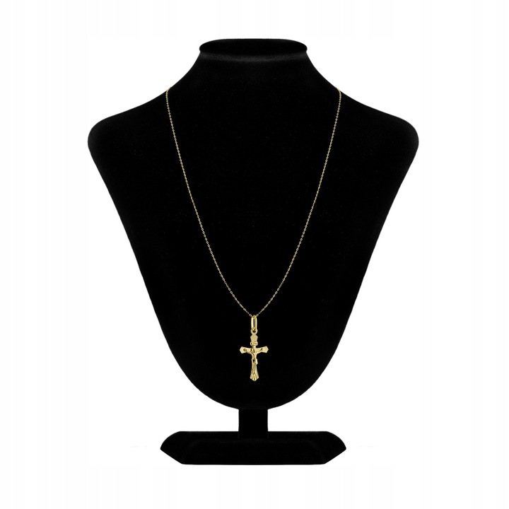 ZŁOTY NASZYJNIK 585 KRZYŻYK KOMUNIA ŚWIĘTA CHRZEST