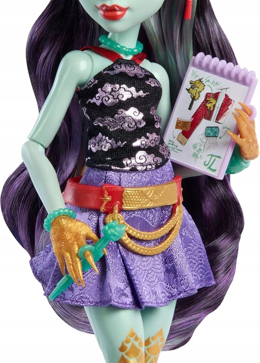 LALKA MONSTER HIGH JINAFIRE LONG lalka smok z pieskiem Cloudy „Yun Yun”