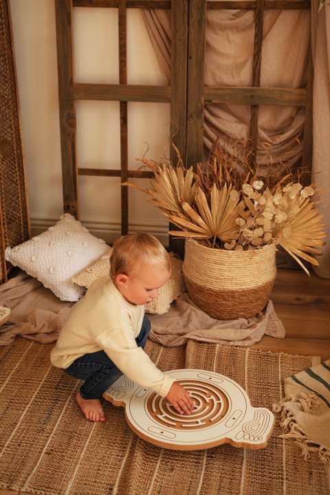 Dysk Balansowania dla dzieci balansujący DREWNIANY CERTYFIKOWANY