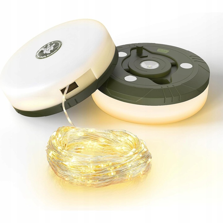 LAMPKA KEMPINGOWA DO NAMIOTU ZEWNĘTRZNEGO, BAJKOWA LAMPKA LED USB 1800MAH
