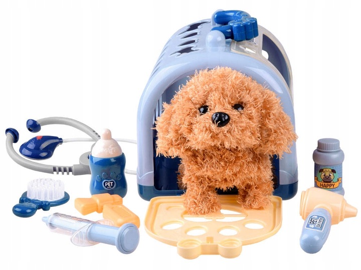 Interaktywny Piesek Zestaw Mały Weterynarz Lekarz