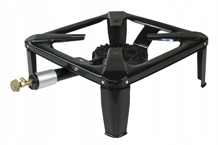 ŻELIWNY TABORET GAZOWY PALNIK ZESTAW REDUKTOR WĄŻ SOLIDNY TRWAŁY