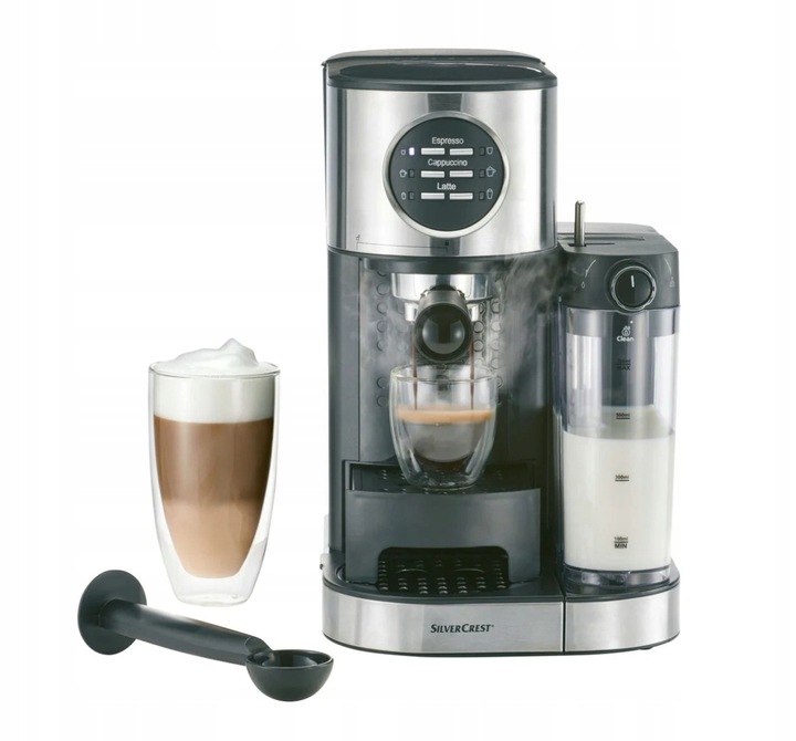 Kolbowy SilverCrest SEMM 1470 A2 1470 W ekspres ciśnieniowy