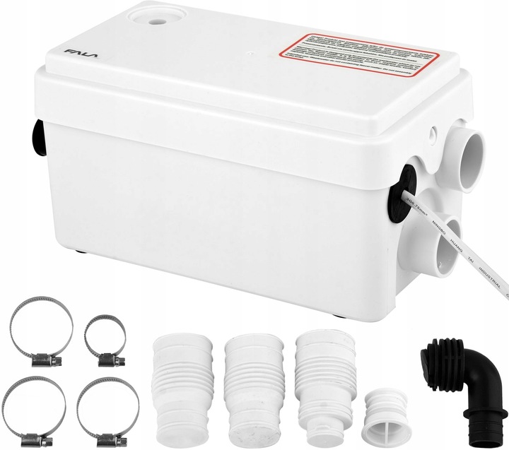 POMPA ŁAZIENKOWA PRZEPOMPOWNIA ŚCIEKÓW DO PRYSZNICA UMYWALKI 250W 80L/MIN