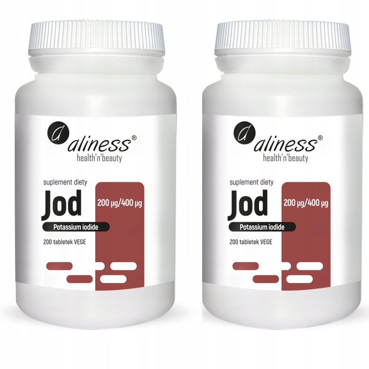SUPLEMENT DIETY Aliness Jod tabletki 200 szt. ZESTAW ZDROWIE