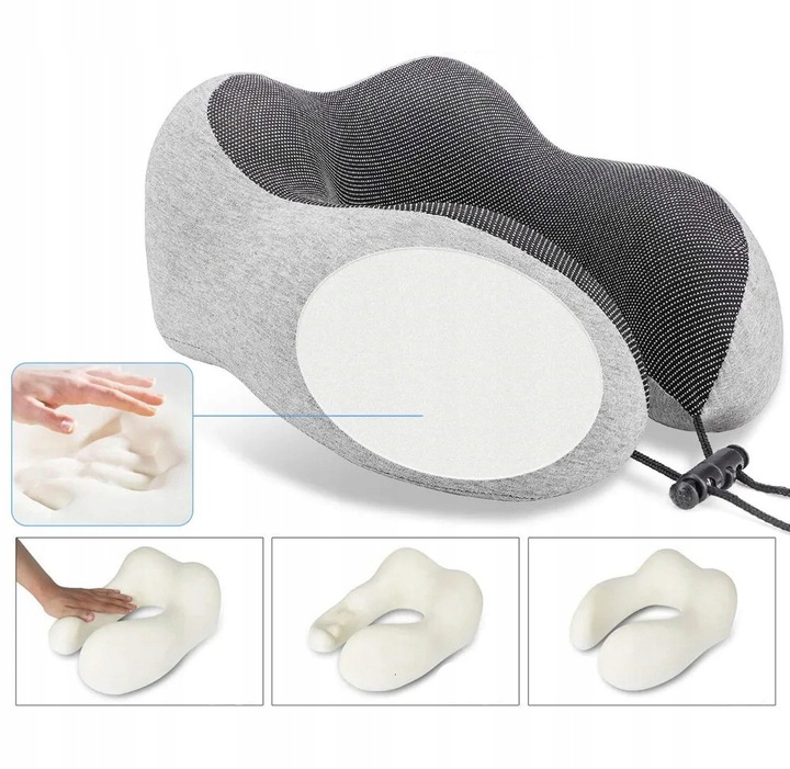 PODUSZKA PODRÓŻNA ORTOPEDYCZNA DO SPANIA ROGAL ZAGŁÓWEK TURYSTYCZNA MEMO L