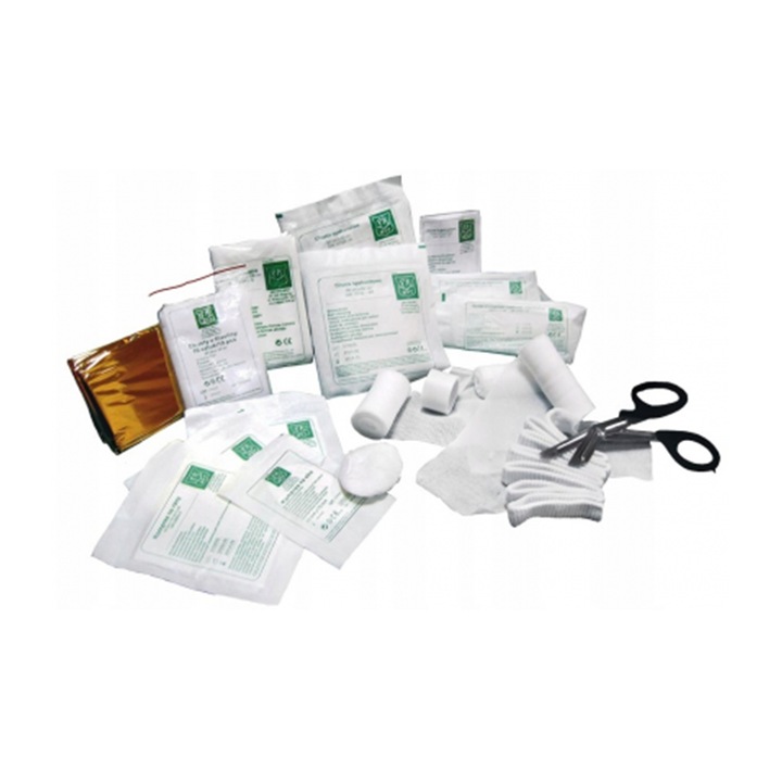 WYPOSAŻENIE APTECZKI PIERWSZEJ POMOCY przemysłowej wkład DIN 13157 + ustnik