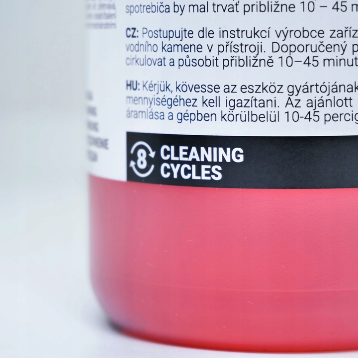 Odkamieniacz do ekspresu zmieniający kolor 1l = 8 cykli Descaler Format PRO