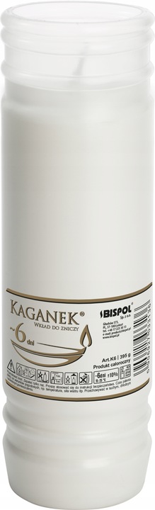 Wkłady do zniczy 18szt Bispol Kaganek K6