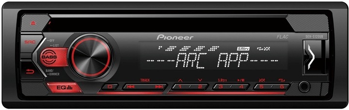 PIONEER DEH-S120UB RADIO CZERWONE CD MP3 USB