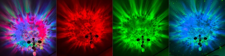 PROJEKTOR GWIAZD ASTRONAUTA LED LAMPKA NOCNA 3D ROBOT DLA DZIECI NA PREZENT