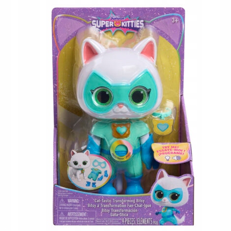 DISNEY JUNIOR SUPERKOTY SUPER KITTIES INTERAKTYWNA FIGURKA BITSY/KIZIA 20CM