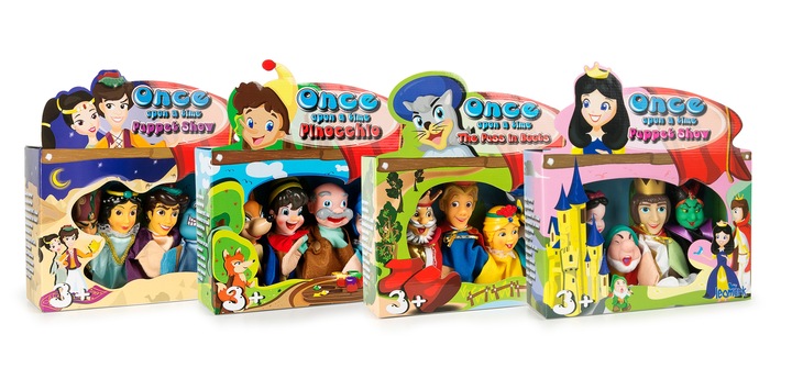 Pacynki zestaw postaci z 4 baśni