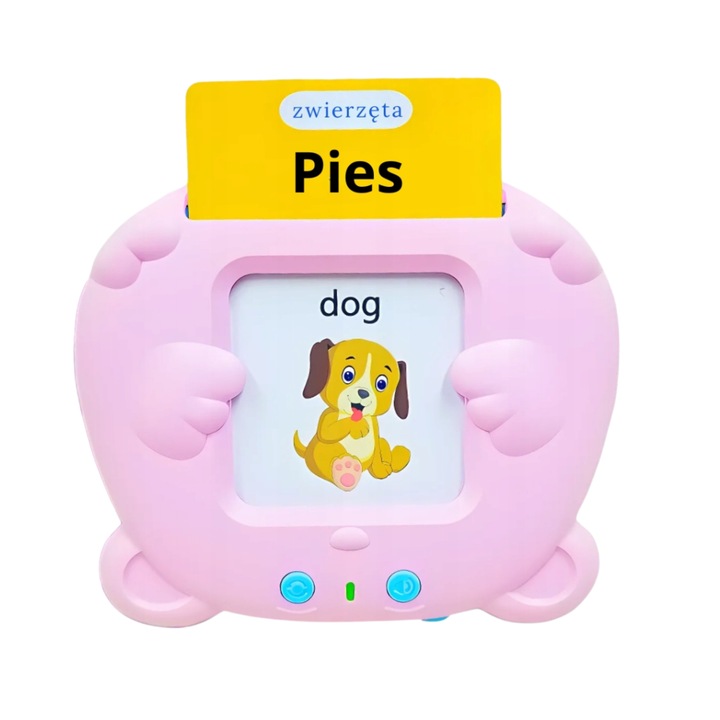 Czytnik Kart Dla Dzieci 3 Tryby Nauki Angielskiego Polskiego 448 Słówek