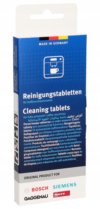 Tabletki Czyszczące Czyszczenie Siemens Eq.6 Plus S100 x 10szt