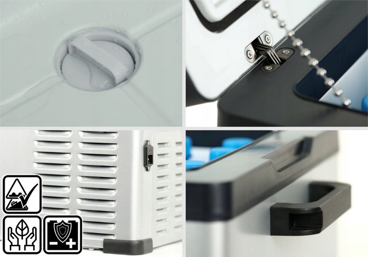 30L samochodowa lodówka zamrażarka -20°C 12V/24V|230V bluetooth +torba cool