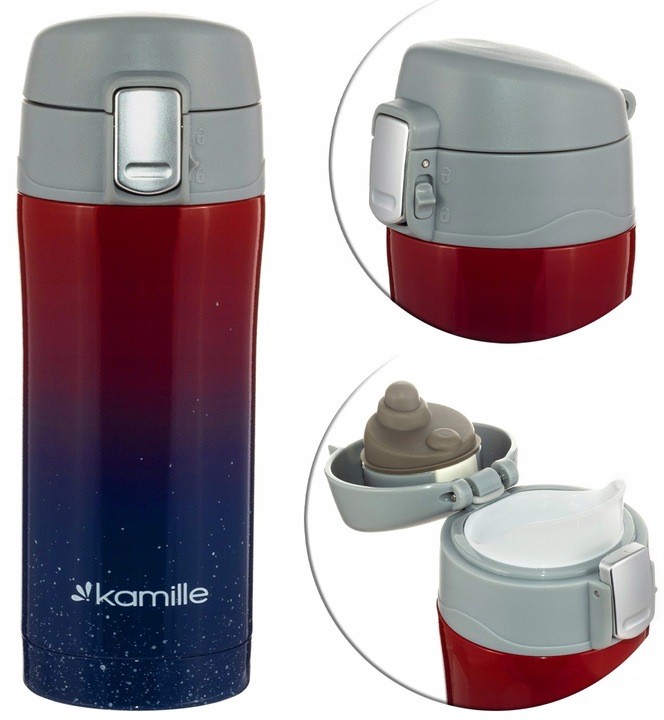 Kubek Termiczny 320ml Termos Butelka Bidon KAMILLE