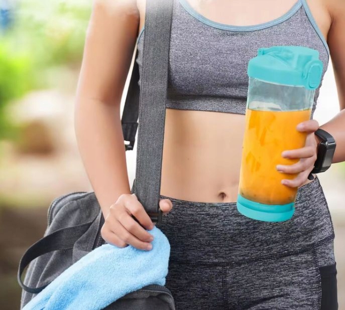 BLENDER SHAKER TURYSTYCZNY DIODY LED USB-C AKUMULATOR 600ML BEZPRZEWODOWY